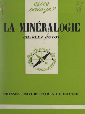 cover image of La minéralogie